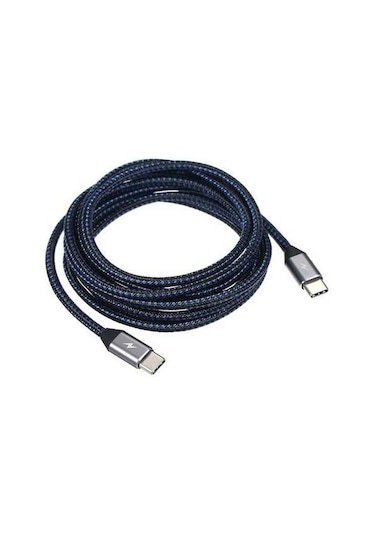 Willowhaven Type-c Tipi 3.1 Çift Uçlu 10gbps Veri Kablosu - Hızlı Şarj Ve Transfer, Gri, 2m