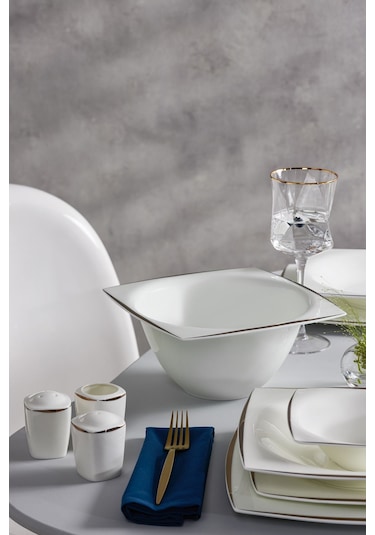 Karaca  Fine Pearl Agate 58 Parça 12 Kişilik Yemek Takımı Gold