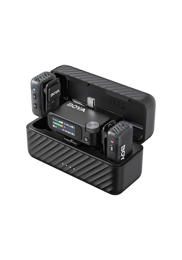 Boya Boyamic 2-02 Profesyonel Çift Mikrofonlu Mfi Sertfikalı Dahili Hafızalı Kablosuz Mikrofon