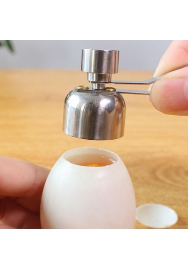 Etkili Paslanmaz Çelik Yumurta Kabuğu Kesici Sökücü Açıcı Kraker Kırıcı Mutfak Yardımcısı L Çok Renkli