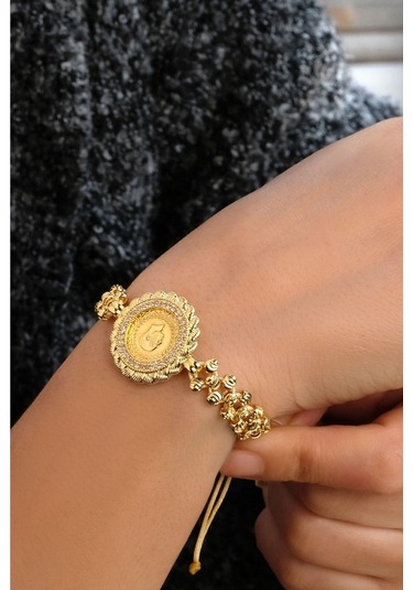 Dorica Toplu Çeyrekli Bileklik 0.50 Gram Sarı Altın