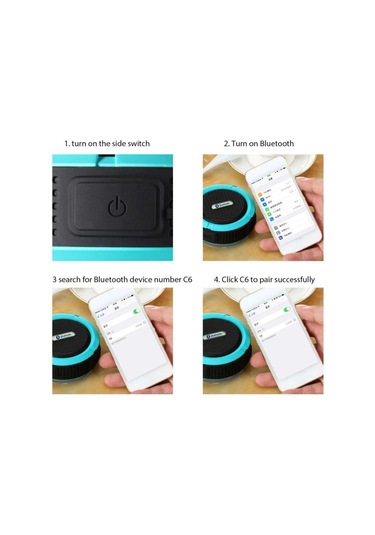 Cep Telefonu Taşınabilir Ses Küçük Hoparlörler Araba Subwoofer Ses Kutusu Su Geçirmez Bluetooth