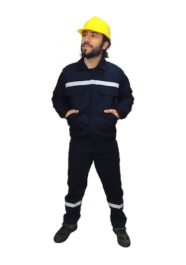 İş Elbisesi Mont Pantolon Takım 7/7 Gabardin Kumaş Reflektörlü