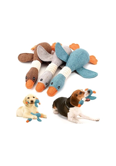 Mixpet 30 CM Sert Peluş Ördek Diş Kaşıma Köpek Oyuncağı Çok Renkli
