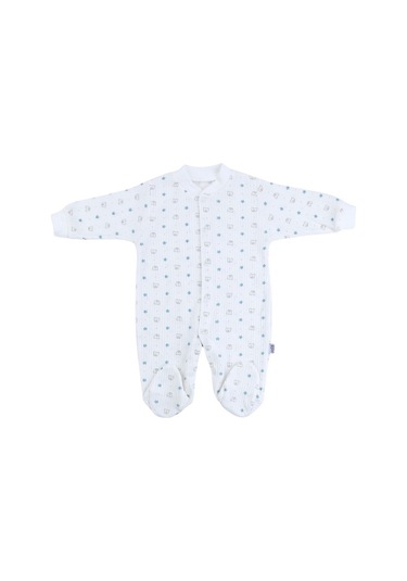 Sebi Bebe Yıldız Ayıcık Bebek Tulumu 9540 Ekru