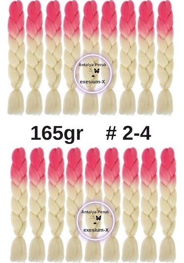 X-pression Afrika Örgüsü Ombreli Sentetik Saç 165 Gr 2-4