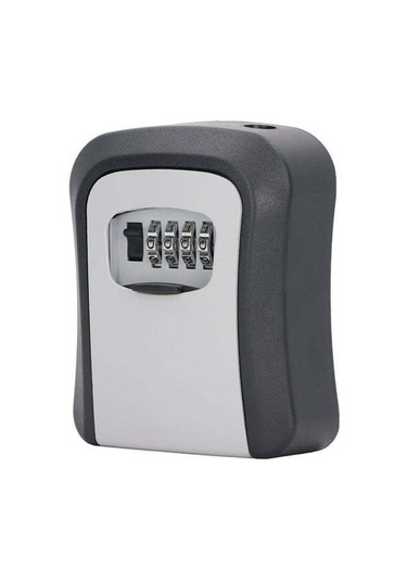 Wezone Alüminyum 4 Basamaklı Şifreli Anahtar Kutusu - Büyük Kapasiteli, Yeniden Ayarlanabilir, Duvar Montajlı, Güvenli Depolama Kutusu Çok Renkli