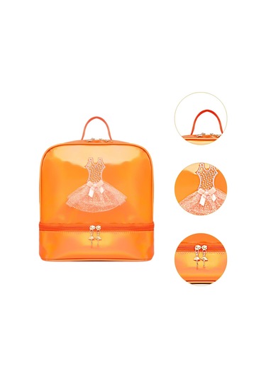 Suntek Bale Dans Sırt Çantası Günlük Spor Jimnastiği Için Turuncu