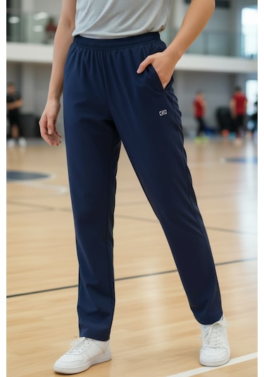 Crozwise Erkek Spor Pantolon Lycra Esnek Lacivert