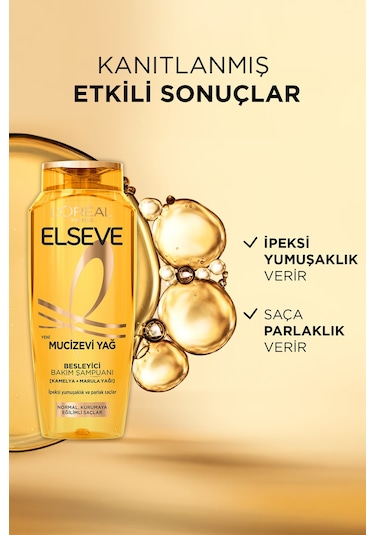 ELSEVE Mucizevi Yağ Besleyici Bakım Şampuanı 300 ml 5'li Set