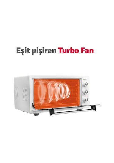 Simfer 4502 45 LT Yoğurt Fonksiyonlu Turbo Midi Fırın