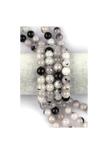 Rutil Kuvars Doğal Taş Dizi 10 Mm Küre Kesim Turkuaz