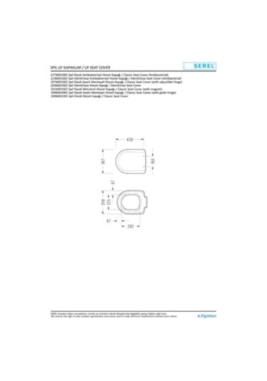 Serel Spil Klozet Kapağı 2076001002