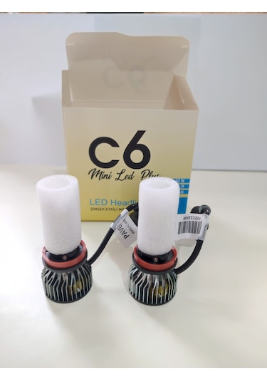 H11 Led Mini Led Xenon 12800 Lümen H11 Slim Led Zenon Beyaz