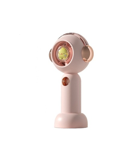 Ruyı El Tipi Sprey Fan Usb Şarjlı Hidrasyon Nemlendirme Fanı Masaüstü Fanı 0542 Pembe