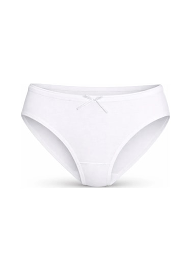 Kit İç Giyim Yıldız 10'lu Bambu Penye Kadın Bikini Model Külot Beyaz