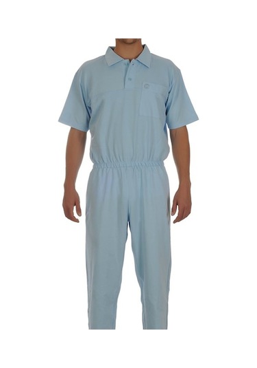 Caretex EH-39 Bacak Fermuarlı Alzheimer Erkek Hasta Tulumu L