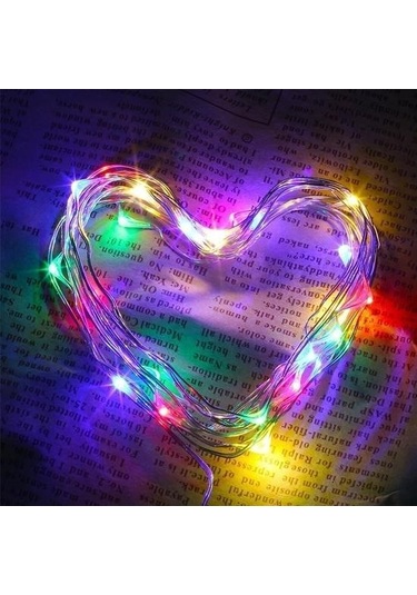 Hobibahçem Pilli Dekoratif Peri Led Işık 3 Metre Rgb Gaming Aydınlatma RGB