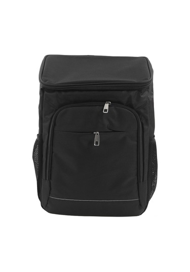 Qingmipy Dış Mekan İçin Isı Ve Soğuk Saklama Özelliği, Büyük Kapasiteli, Su Geçirmez Oxford Kumaş, Aluminyum Folyo İç Linerli Sırt Çantası Siyah Diğer