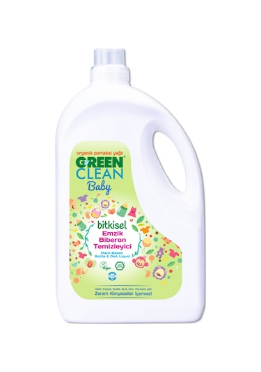 U Green Clean Baby Organik Portakal Yağlı Bitkisel Biberon ve Emzik Temizleyici 2750 ML