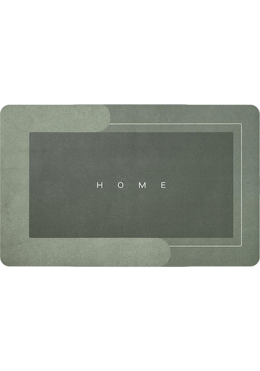 Suntek Kapı Paspası Giriş Çabuk Kuruyan Halı Zemin Yeşil50x80cm Kayıt