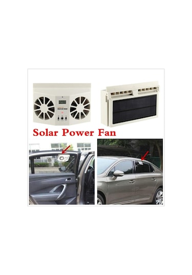 Solar Enerji İle Şarj Edilebilen Araba Fanı