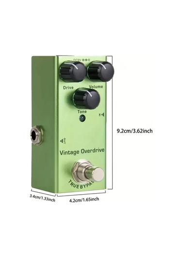 Ranyeek Gitar Overdrive Efekt Pedalı - Klasik Rölesi Ses, Zengin Isı Tonları, Versatil Ve Dayanıklı Tasarım