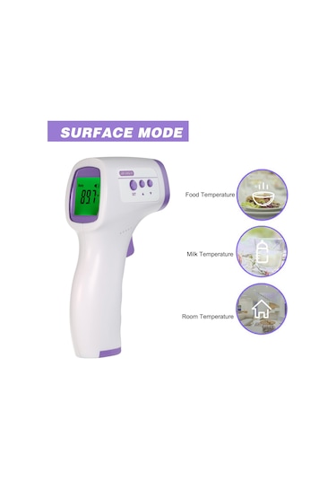 Ximistore9 Dijital Enfrared Önlüğü Sıcaklık Ölçer - Bebek, Çocuk, Yetişkin Uyumlu, Nesne Ve Kişi Ölçümü, Fda/ce Onaylı İngilizce Paket, Pil Yok