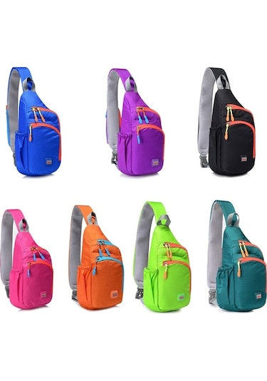 Outdoor Spor Çantası, Koşu Ve Doğa Yürüyüşleri İçin Pratik Göğüs Çantası, Hafif Ve Konforlu Tasarım Pembe