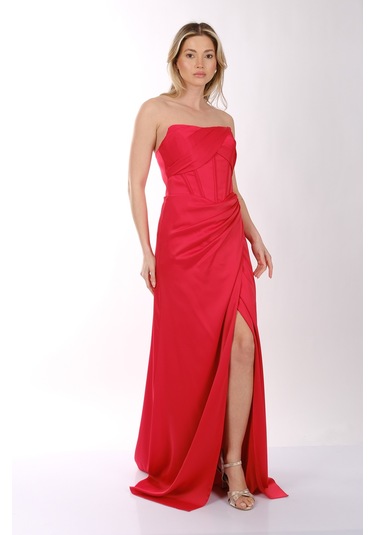 Abiye Elbise Dori 00kb7073 Kırmızı