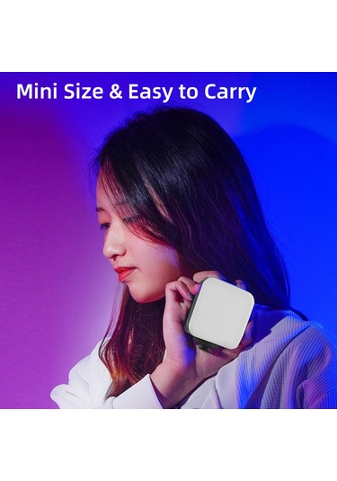 Andoer D02 Çift Taraflı Cep Rgb Video Led Dolgu Işığı Siyah Siyah