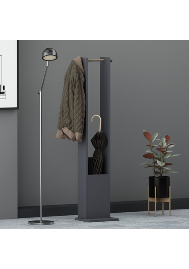 Lagomood Joline Şemsiyelik Askılık Antrasit Ceviz Antrasit - Ceviz