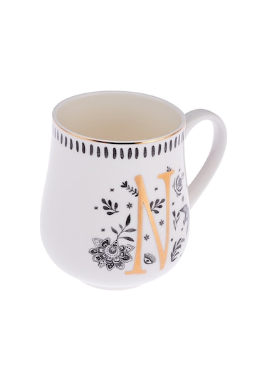 Emsan Artisan N Letter New Bone Kupa 220 Ml