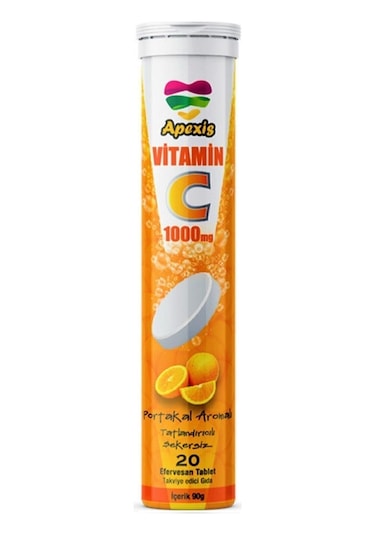 Apexis Apexıs Vıtamın C 1000 Mg 20 Efervesan Tablet 8680702301012
