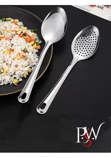 Psw Paslanmaz Çelik Kaşık Ve Süzgeç 2 Adet 258827410