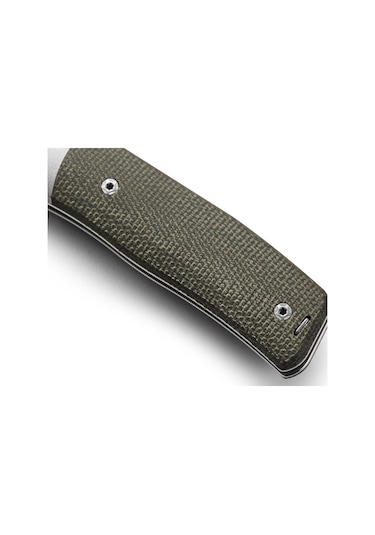 Lionsteel Nini - Green Canvas - Titanium Bolster Kamp Çakı Yeşil
