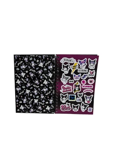 Hello Kitty&kuromi Spiralli Sert Kapak Stickerlı Planner