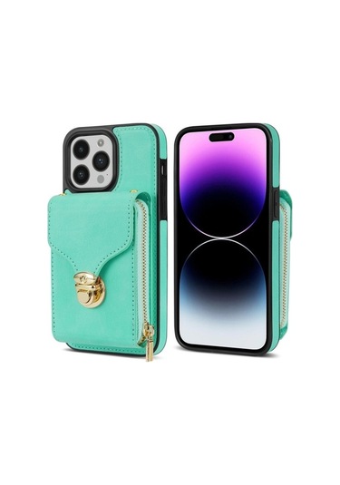 Bloomnest Cbtx İphone Uyumlu 14 Pro Fermuar Donanım Kartı Cüzdan Kılıfı Diğer