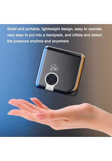 Mufunye Mini Hava Pompası 150psı Kablosuz Hava Kompresörü Elektrikli Lastik Şişirme Makinesi Taşınabilir Güç 219