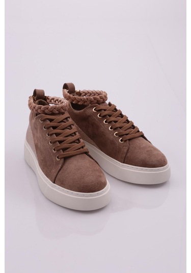 Dgn Es851 Kadin Kalin Taban Halhal Detayli Silver Taşli Sneakers Ayakkabi ES851-2007-R1920 Vizon Dgn Es851 Kadin Kalin Taban Halhal Detayli Silver Taşli Sneakers Ayakkabi ES851-2007-R1920 Vizon