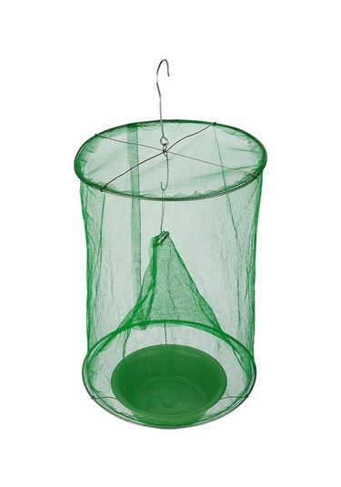 Fortunelane 3 Adet Yeşil Demir Tel Sinek Tutma Kafesi - Pratik Sinek Yakalma Aleti