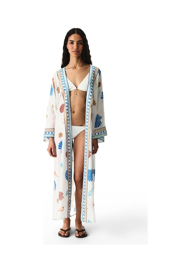 Penti Renkli Santorini Kimono Çok Renkli