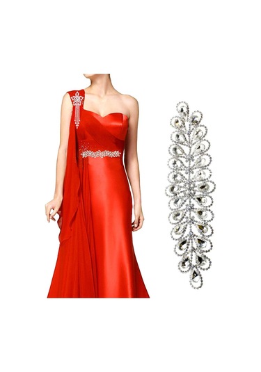 Suntek Diamante Trim Kristal Aplike Yapay Elmas Motif Düğün Dekor Aksesuarları