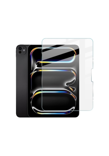 Apple İpad Pro 11 İnç 2025 M5 A3357-a3358 İle Uyumlu Temperli Kırılmaz Cam Ekran Koruyucu