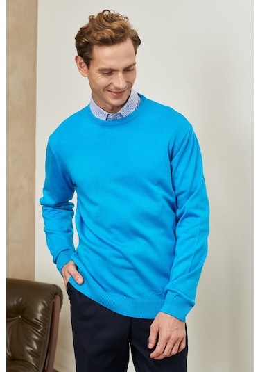 Altinyildiz Classics Erkek Turkuaz Standart Fit Normal Kesim Bisiklet Yaka Triko 4A4923100001TRK3XL Turkuaz Altinyildiz Classics Erkek Turkuaz Standart Fit Normal Kesim Bisiklet Yaka Triko 4A4923100001TRK3XL Turkuaz