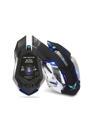 Oyun Faresi, Ergonomik Tasarımlı 2.4g Kablosuz Fare, Usb Alıcılı, Dizüstü Bilgisayar Aksesuarlarına Uygun - Siyah