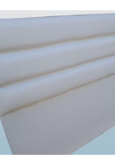 Başlık Dk Çift Kişilik 150'lık Model Suni Deri Beyaz Kumaş Dolgun Dilimli El Yapım