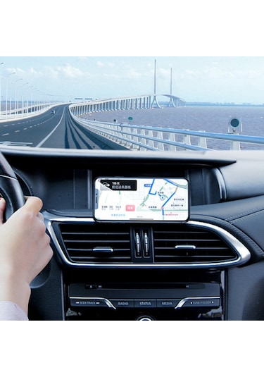 Ally Manyetik Mıknatıslı Stand Tipi Telefon Araç Tutucu (302389054)-Siyah