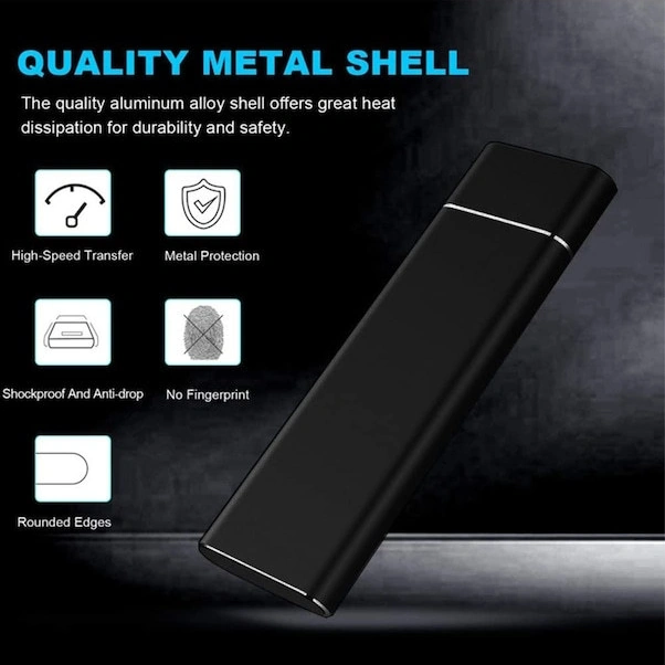 Youtek 2tb Metal Kasa Ssd Dış Hard Disk - Hızlı Veri Transferi, Dayanıklı Tasarım, Profesyonel Kullanım