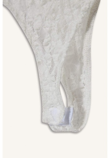 Defacto Coool Fitted Dantel Bodysuit F7895ax25hswt32 Beyaz